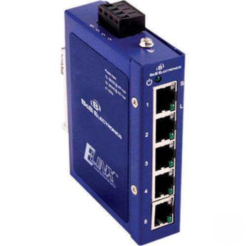B&B ESW105 5 Port 10/100 Unmanaged Ethernet Switch