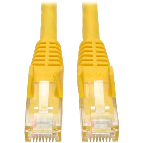 Eaton Tripp Lite Series Cat6 Gigabit Snagless Molded (UTP) Ethernet Cable (RJ45 M/M), PoE, Yellow, 2 Ft. (0.61 M) 300/500
