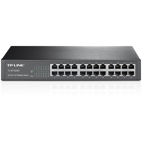 TP LINK TL SF1024D   24 Port 10/100Mbps Fast Ethernet Switch 300/500
