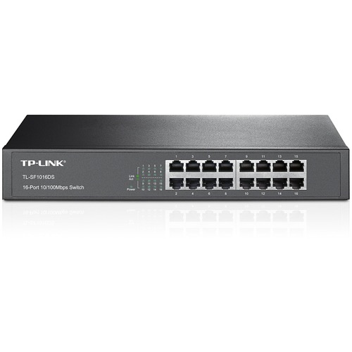 TP LINK TL SF1016DS   16 Port 10/100Mbps Fast Ethernet Switch 300/500