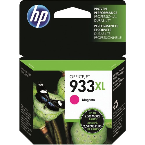 Original HP 933XL Magenta High Yield Ink Cartridge | Works With HP OfficeJet 6100, 6600, 6700, 7110, 7510, 7610 Series | CN055AN (Packaging May Vary) 300/500