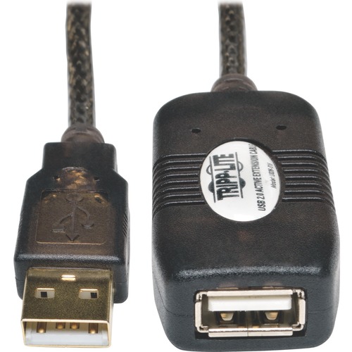 Tripp Lite By Eaton USB 2.0 Active Extension Repeater Cable (A M/F), 16 Ft. (4.88 M) 300/500