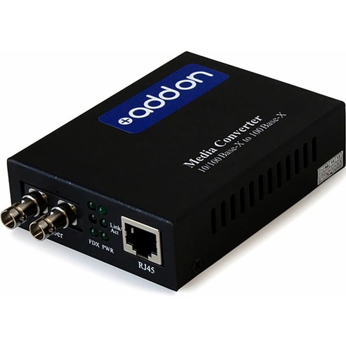 AddOn 10/100/1000Base TX(RJ 45) To 1000Base SX(ST) MMF 850nm 550m Media Converter 300/500