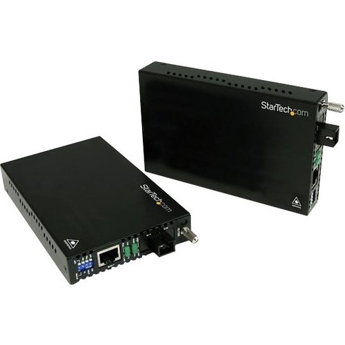 StarTech.com 10/100 Mbps Ethernet Single Mode WDM Fiber Media Converter Kit SC 20km 300/500