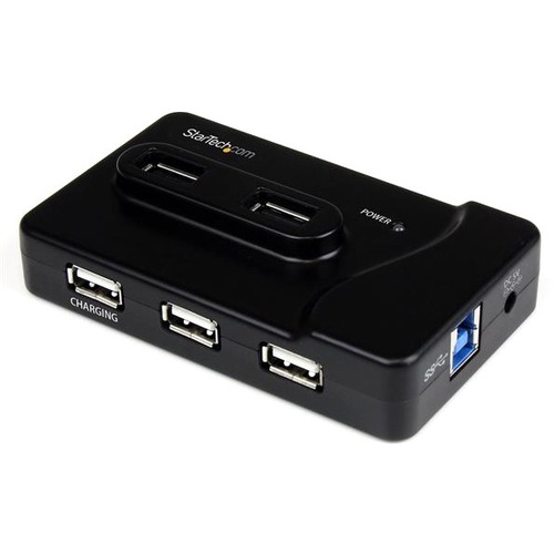 StarTech.com 6 Port USB 3.0 / USB 2.0 Combo Hub With 2A Charging Port &acirc;&euro;" 2x USB 3.0 & 4x USB 2.0 300/500