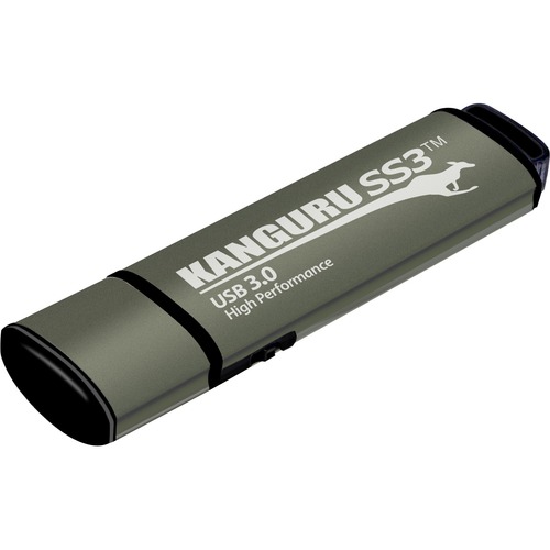 Kanguru SS3 USB3.0 Flash Drive With Physical Write Protect Switch, 64G 300/500