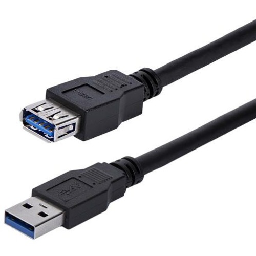 StarTech.com 1m Black SuperSpeed USB 3.0 (5Gbps) Extension Cable A To A   M/F 300/500