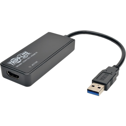 Tripp Lite By Eaton USB 3.0 SuperSpeed To HDMI Dual Monitor External Video Graphics Card Adapter 512 MB SDRAM   2048x1152,1080p 300/500