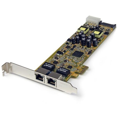 StarTech.com Dual Port PCI Express Gigabit Ethernet PCIe Network Card Adapter   PoE/PSE 300/500