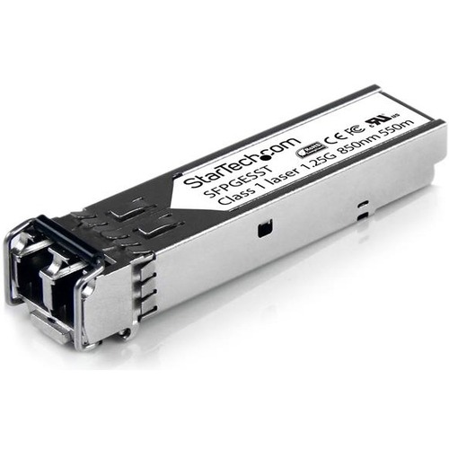 StarTech.com Cisco SFP GE S Compatible SFP Module   1000BASE SX   1GE Gigabit Ethernet SFP 1GbE Multimode Fiber MMF Optic Transceiver 300/500