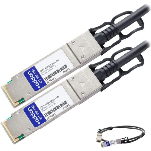 AddOn Cisco® QSFP H40G CU1M Compatible TAA Compliant 40GBase CU QSFP+ Direct Attach Cable (Passive Twinax, 1m) 300/500