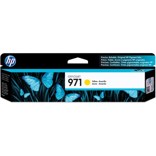 HP 971 | PageWide Cartridge | Yellow | Works With HP OfficeJet Pro X451, X476, X551, X576 | CN624AM 300/500