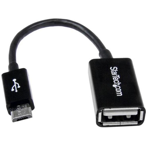 StarTech.com 5in Micro USB To USB OTG Host Adapter M/F 300/500