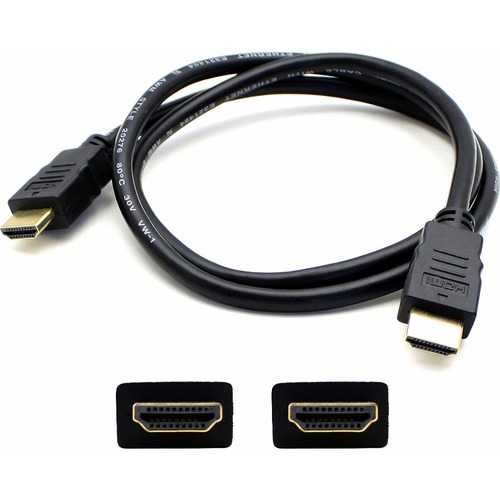 3ft HDMI 1.4 Male To HDMI 1.4 Male Black Cable Which Supports Ethernet Channel For Resolution Up To 4096x2160 (DCI 4K) 300/500