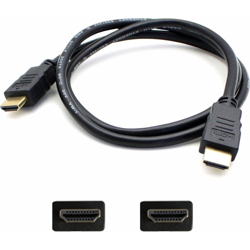 15ft HDMI 1.4 Male To HDMI 1.4 Male Black Cable Which Supports Ethernet Channel For Resolution Up To 4096x2160 (DCI 4K) 300/500