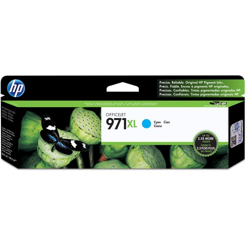 HP 971X | PageWide Cartridge High Yield | Cyan | Works With HP OfficeJet Pro X451, X476, X551, X576 | CN626AM 300/500