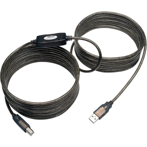 Tripp Lite By Eaton USB 2.0 A To B Active Repeater Cable (M/M), 25 Ft. (7.62 M) 300/500