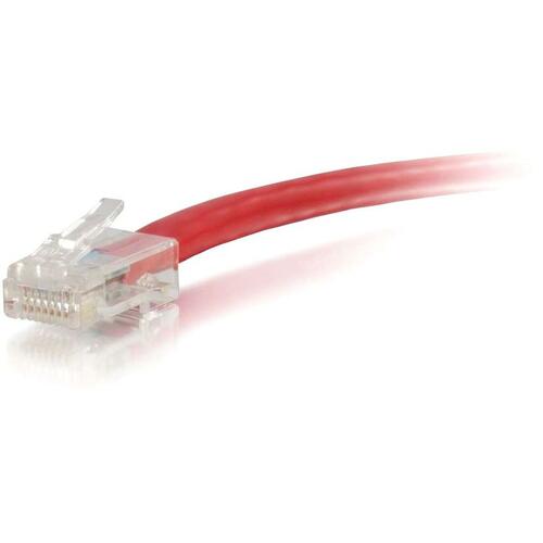 C2G 1ft Cat6 Non Booted Unshielded (UTP) Ethernet Cable   Cat6 Network Patch Cable   PoE   Red 300/500