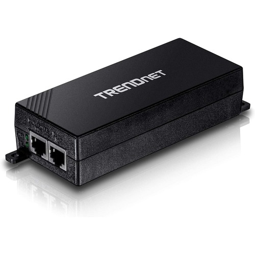 TRENDnet Gigabit Power Over Ethernet Plus Injector, Converts Non Poe Gigabit To Poe+ Or PoE Gigabit, Supplies PoE (15.4W) Or PoE+ (30W) Power Network Distances Up To 100M (328 Ft.), Black, TPE 115GI 300/500