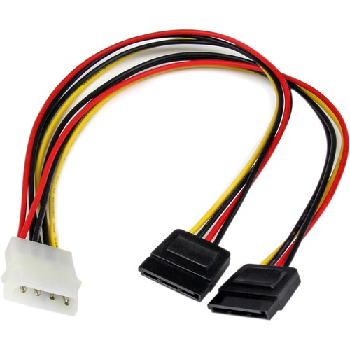 StarTech.com 12in LP4 To 2x SATA Power Y Cable Adapter 300/500