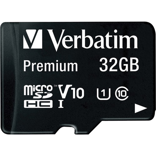 32GB Premium MicroSDHC Memory Card With Adapter, UHS I V10 U1 Class 10 300/500