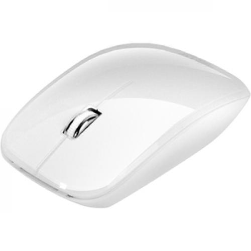 Adesso iMouse M300W Bluetooth Optical Mouse - Optical - Wireless - Bluetooth - Glossy White - USB - 1000 dpi - Scroll Wheel - 3 Button(s)