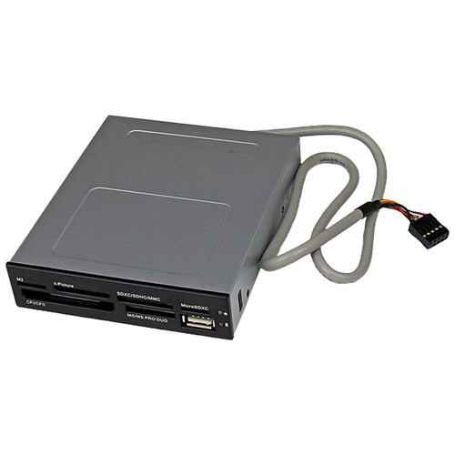 StarTech.com 3.5in Front Bay 22 In 1 USB 2.0 Internal Multi Media Memory Card Reader   Black 300/500