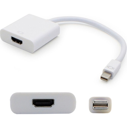 Mini DisplayPort 1.1 Male To HDMI 1.3 Female White Adapter For Resolution Up To 2560x1600 (WQXGA) 300/500