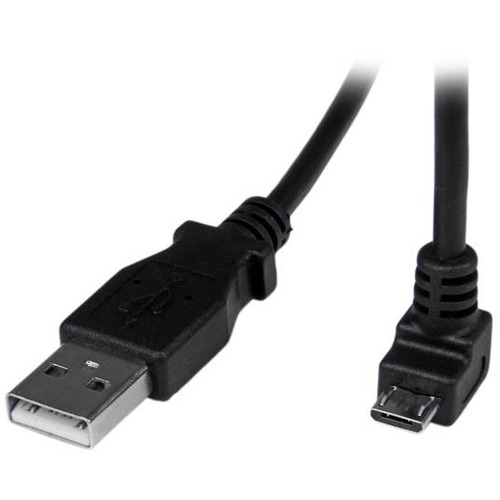 StarTech.com 2m Micro USB Cable   A To Down Angle Micro B 300/500