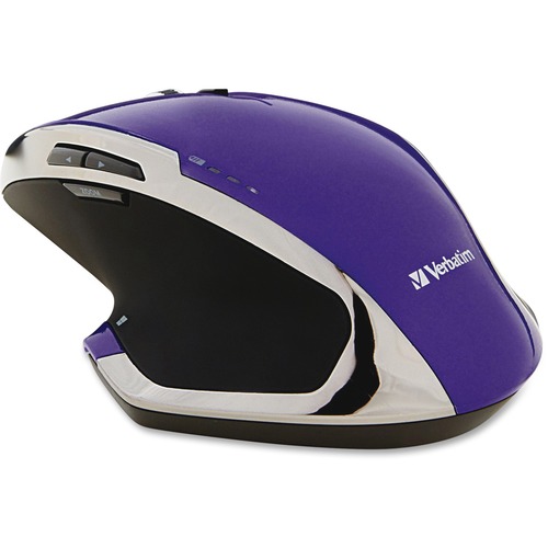 Verbatim Wireless Desktop 8 Button Deluxe Blue LED Mouse   Purple 300/500