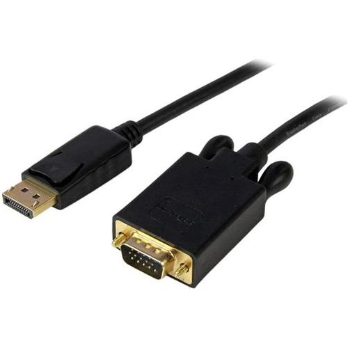 StarTech.com 3ft (1m) DisplayPort To VGA Cable, Active DisplayPort To VGA Adapter Cable, 1080p Video, DP To VGA Monitor Converter Cable 300/500