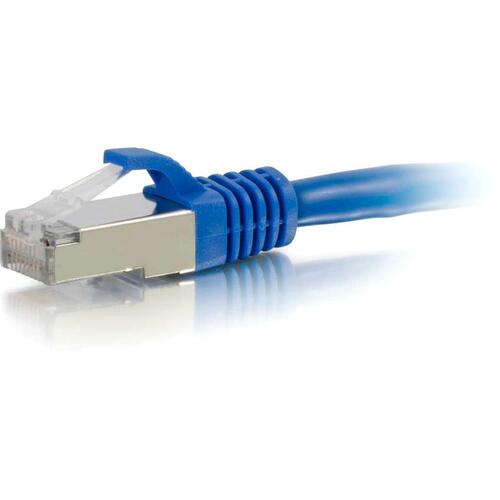 C2G 10ft Cat6a Snagless Shielded (STP) Ethernet Cable   Cat6a Network Patch Cable   Blue 300/500