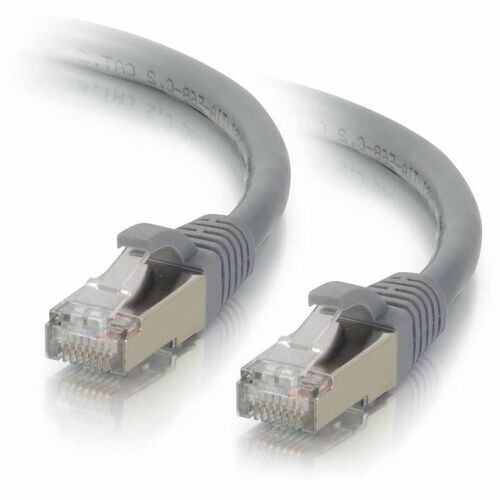 C2G 35ft Cat6 Snagless Shielded (STP) Network Patch Cable   Gray 300/500