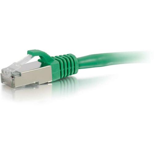 C2G 7ft Cat6 Ethernet Cable   Snagless Shielded (STP)   Green 300/500
