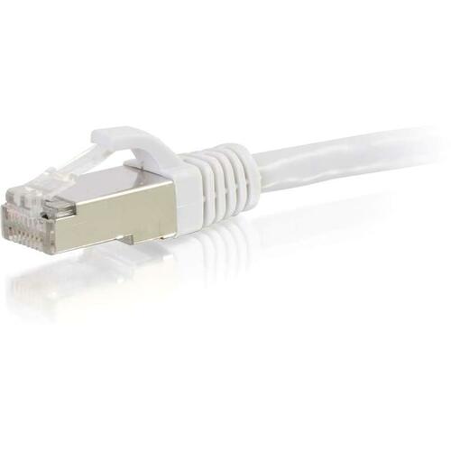 C2G 6ft Cat6 Snagless Shielded (STP) Network Patch Cable   White 300/500