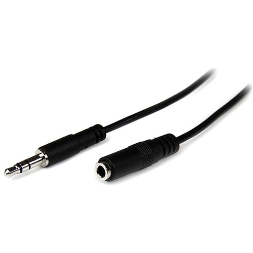StarTech.com 2m Slim 3.5mm Stereo Extension Audio Cable   M/F 300/500
