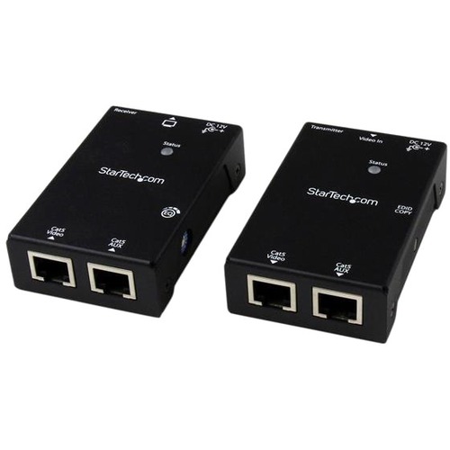 StarTech.com HDMI Over CAT5e/CAT6 Extender With Power Over Cable   165 Ft (50m) 300/500