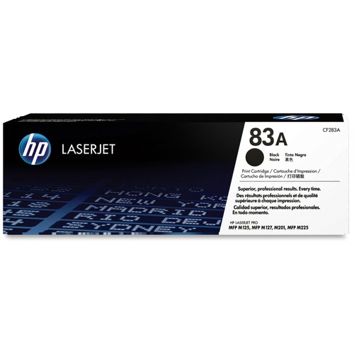 HP 83A Black Toner Cartridge | Works With HP LaserJet Pro M201, HP LaserJet Pro MFP M125, M127, M225 Series | CF283A 300/500