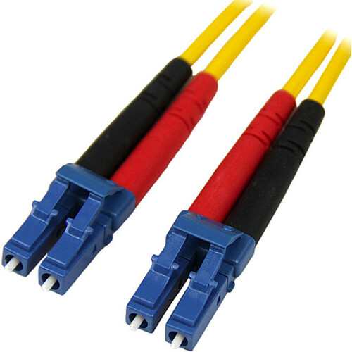 StarTech.com 1m Fiber Optic Cable   Single Mode Duplex 9/125   LSZH   LC/LC   OS1   LC To LC Fiber Patch Cable 300/500