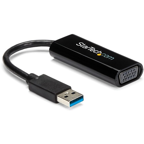 StarTech.com Slim USB 3.0 To VGA External Video Card Multi Monitor Adapter   1920x1200 / 1080p 300/500