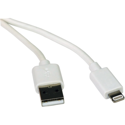 Eaton Tripp Lite Series USB A To Lightning Sync/Charge Cable (M/M)   MFi Certified, White, 6 Ft. (1.8 M) 300/500
