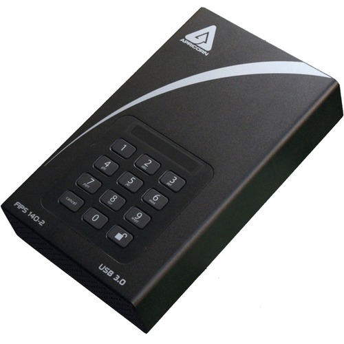Apricorn Aegis Padlock DT FIPS ADT 3PL256F 4000 4 TB Desktop Hard Drive   3.5" External   Black 300/500