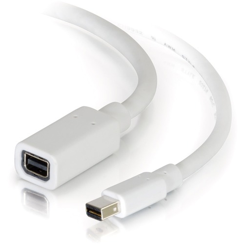 C2G 6ft Mini DisplayPort Extension Cable M/F   White 300/500