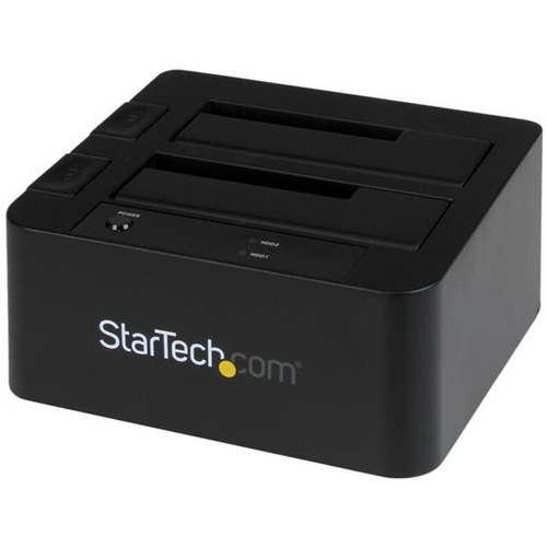 StarTech.com Dual Bay USB 3.0 / ESATA To SATA Hard Drive Docking Station, 2.5/3.5" SATA III, SSD/HDD Dock, Top Loading 300/500