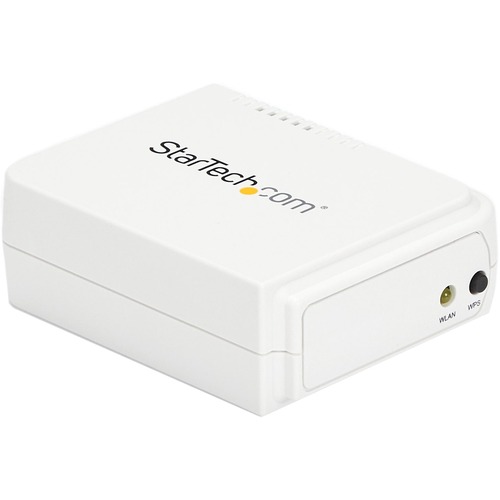 StarTech.com 1 Port USB Wireless N Network Print Server With 10/100 Mbps Ethernet Port   802.11 B/g/n 300/500
