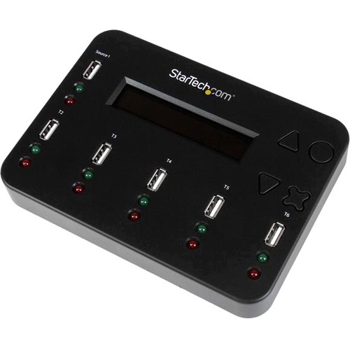 StarTech.com Standalone 1 To 5 USB Thumb Drive Duplicator/Eraser, Multiple USB Flash Drive Copier/Cloner, Sector By Sector Copy, Sanitizer 300/500