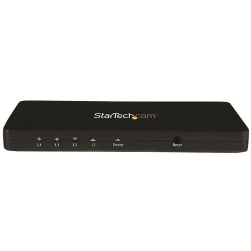 StarTech.com 4K HDMI Splitter   4k 30Hz   4 Port   Aluminum   Backward Compatible   HDMI Multi Port   HDMI Hub 300/500