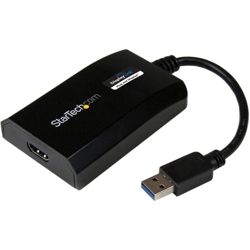 StarTech.com USB 3.0 To HDMI Adapter, DisplayLink Certified, 1920x1200, USB A To HDMI Display Adapter, External Graphics Card For Mac/PC 300/500
