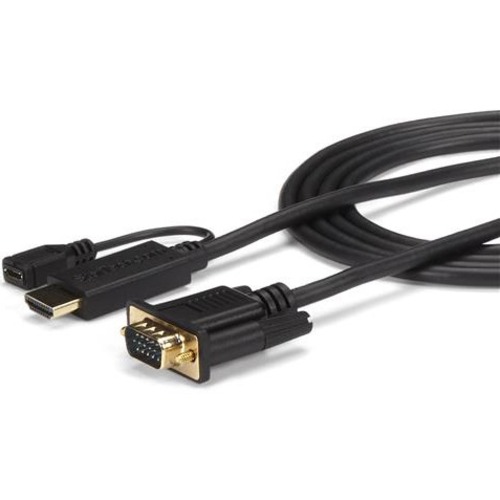 StarTech.com HDMI To VGA Cable   6 Ft / 2m   1080p   1920 X 1200   Active HDMI Cable   Monitor Cable   Computer Cable 300/500