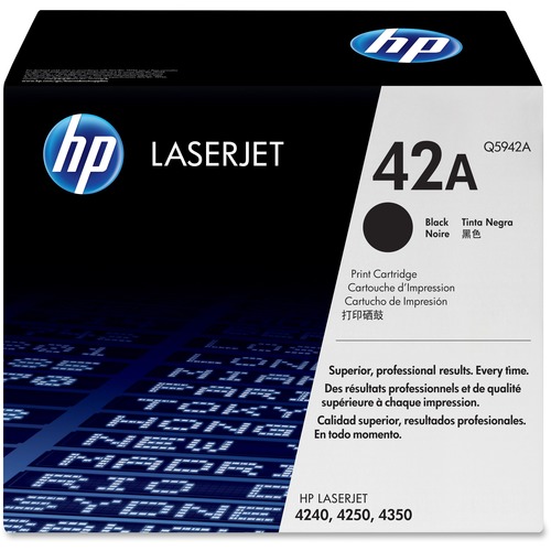 HP LaserJet Smart Print Cartridge Average Yield 10k Standard Pages. 4250, 4350 ( Q5942A ) 300/500